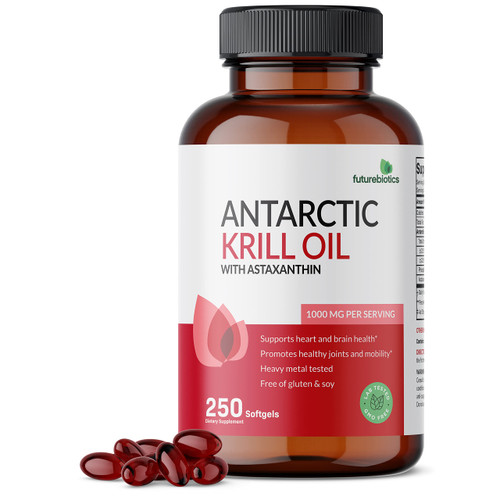 Futurebiotics Antarctic Krill Oil 1000 mg with Astaxanthin, 250 Softgels