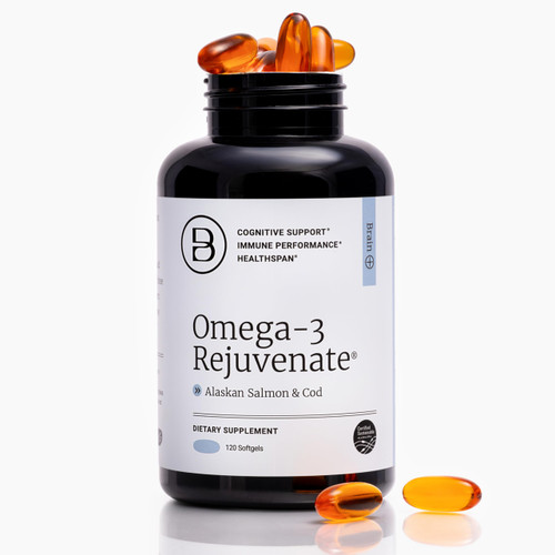 BIG BOLD HEALTH Omega-3 Rejuvenate Wild Alaskan Fish Oil Supplement with PRMs ⎹ EPA, DHA, & DPA Fatty Acids ⎹ Vitamins A and D to Support Immune Balance & Brain Wellness (120 Softgels)