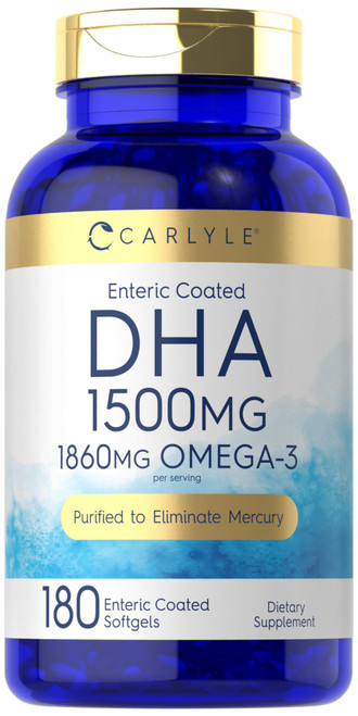 Carlyle DHA Supplement 1500mg | 180 Softgels | Omega-3 Supplement