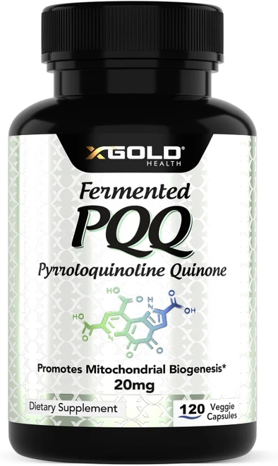 X Gold Health PQQ Supplement 20mg Pyrroloquinoline Quinone, 120 Servings