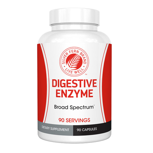 Silver Fern Brand Ultimate Digestive Enzyme Supplement 1 Bottle 90 Capsules