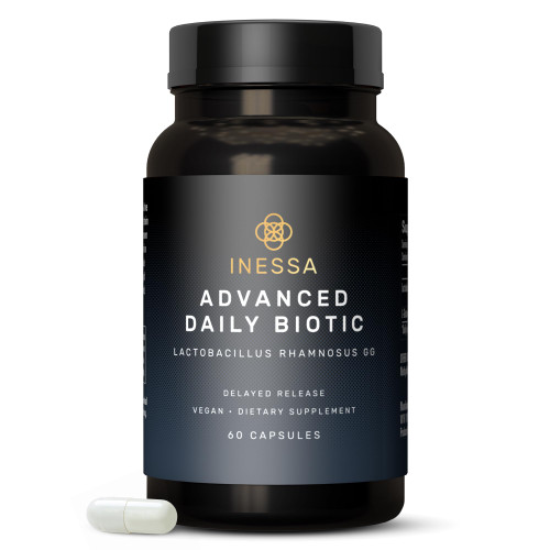 Inessa Daily Biotic Probiotics - Lactobacillus Rhamnosus GG, 60 Capsules