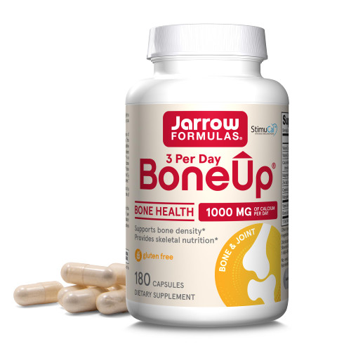 Jarrow BoneUp Three Per Day, Vitamin D3 and Calcium, 180 Capsules
