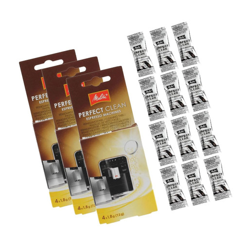 Melitta Perfect Clean Coffee Machines Descaler Cleaning Tablets (Pack of 12)