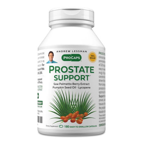 ANDREW LESSMAN Prostate Support Saw Palmetto Supplement, 180 Softgels