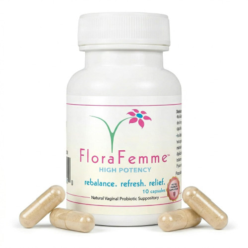 FLORAFEMME - Vaginal Probiotics Suppository - pH Balance of Yeast &Bacteria