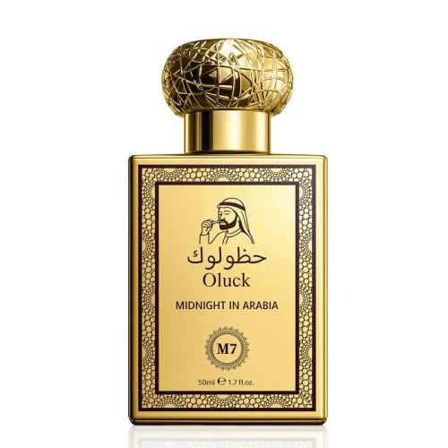 Oluck Perfume M7 (Midnight in Arabia) Cologne for Women & Men, Lemon Pineapple Nutmeg Cedarwood Vanilla Notes, Middle Eastern Fragrance