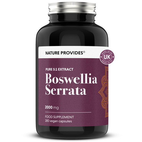 Nature Provides Boswellia Serrata 2000mg 5:1 Extract 65% Boswellic 180 Caps