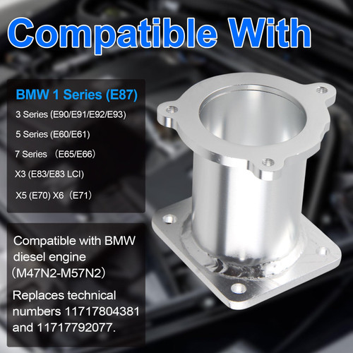 EGR Cooler Delete for M47N2 M57N2 Diesel Engine