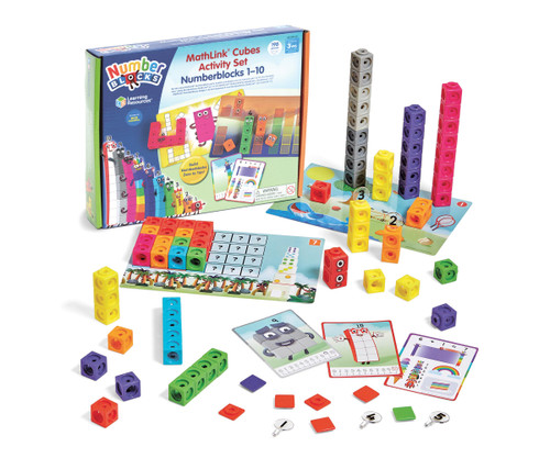 Learning Resources Numberblocks 1-10 MathLink Cubes Activity Set Ages 3+