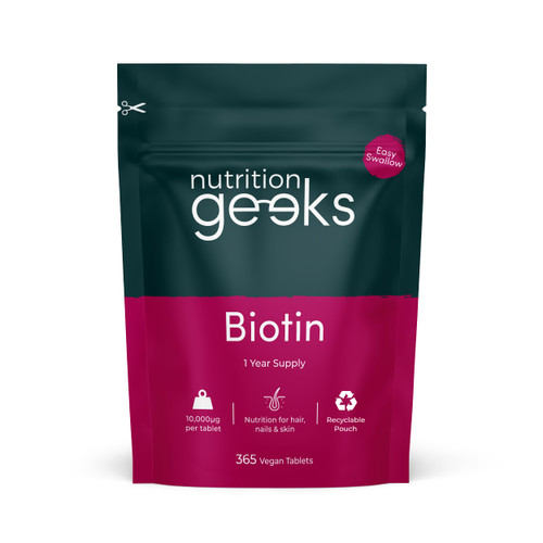 Biotin Hair Growth Supplement - 1 Year Supply High Strength 10,000mcg