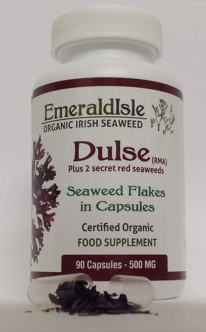 Emerald Isle Organic Dulse Seaweed Capsules – Irish Seaweed, Vitamins & Minerals, Traditional Family Recipe
