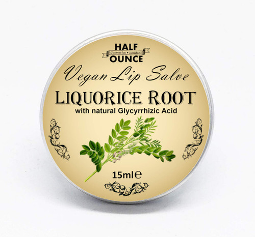 Liquorice Balm, Vegan Lip Salve containing Liquorice (Licorice) Root Extract, Naturally Anti Viral for Coldsores