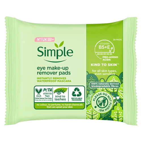 Simple Kind to Skin Eye Makeup Remover Pads 30 pads