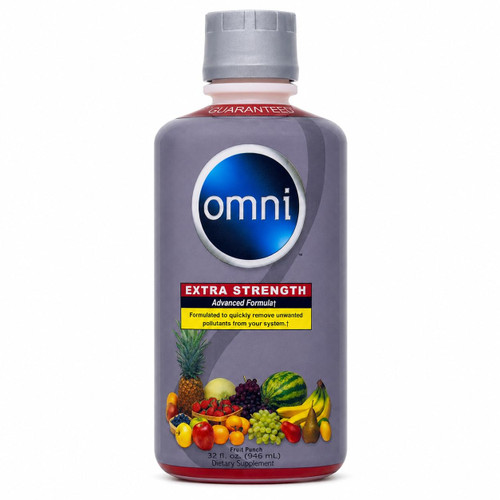Omni Extra Strength Herbal Body Cleanse Detox Drink - Fruit Punch 32 Fl Oz