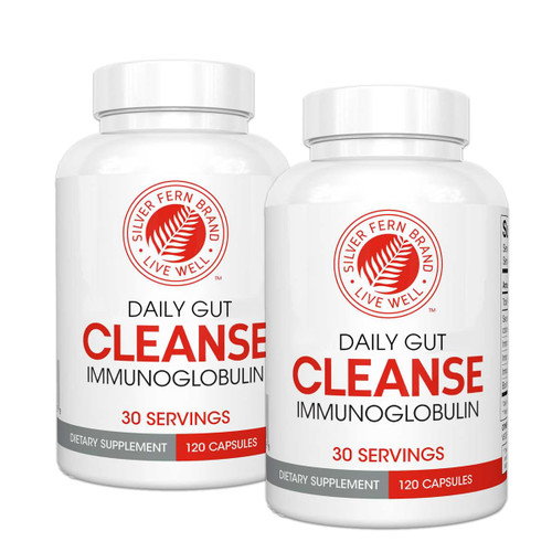 Silver Fern Cleanse - Daily Gut - 2 Bottle - 240 Capsules - 60 Day Supply