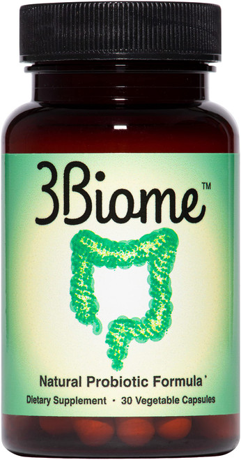 3Biome Natural Probiotic Supplement for Gut Health, Vegan, Gluten-Free