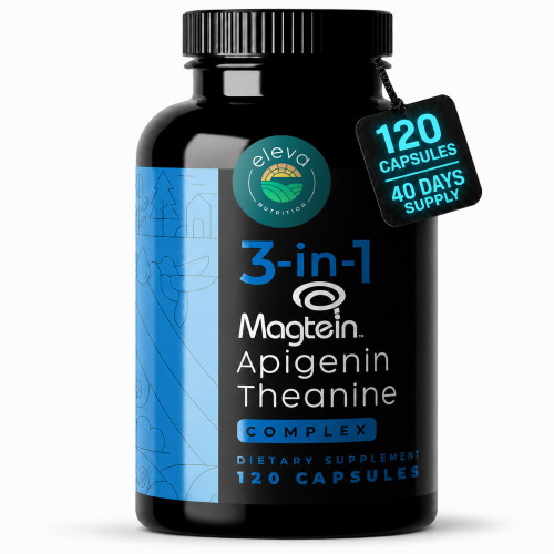 Magnesium L-Threonate, Apigenin & L-Theanine Sleep Complex, 120 Caps