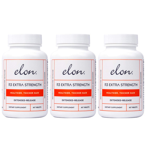 Elon R3 Hair Growth Supplement for Women, Biotin & Fish Collagen Peptides