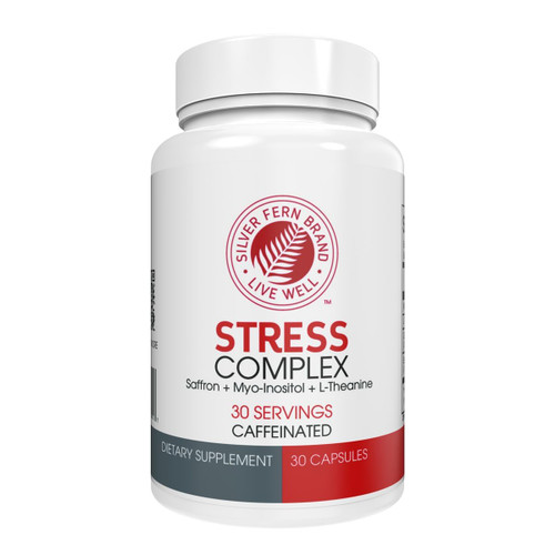 Silver Fern Stress Complex Supplement - with Caffeine - Sleep, Worry