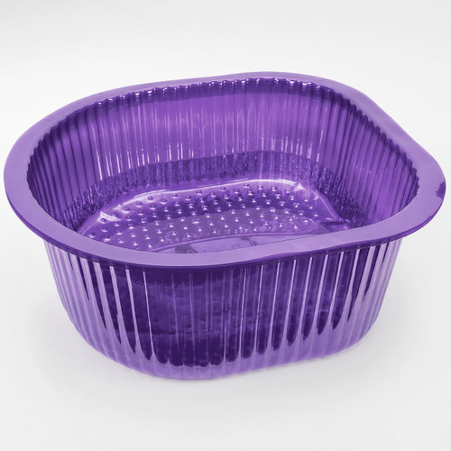 ForPro Universal Pedi Bath Liners - 50% THICKER - Fit Footsie Bath Plus Foot Bath, Disposable Pedicure Foot Tub Liners for Foot Spa Basins & Foot Bath Soaks, Purple, 50-Count