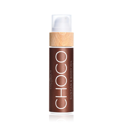 COCOSOLIS CHOCO Suntan & Body Oil XL - Organic Tanning Oil - Deep Chocolate Tan - Tanning Lotion Accelerator for Indoor and Outdoor Tanning Beds (6.76)