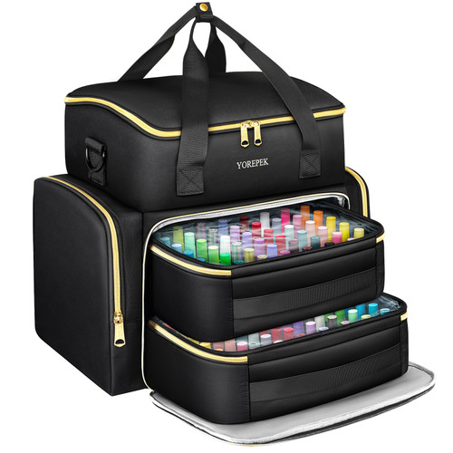 YOREPEK Extra Large Nail Polish Organizer Case for 96 to 100 Bottles (15ml)