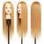 MEIBR Mannequin Head 100% Real Hair Styling Training 24-27inch Manikin Cosmetology Hairdressing Doll With Free Clamp Female+Braid Set (27#)