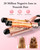 Waver Curling Iron Wand, BESTOPE PRO 5 in 1 Curling Wand Set with 3 Barrel Hair Crimper for Women, Fast Heating Hair Wand Curler in All Hair Type