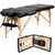 Yaheetech 84x24in Portable Massage Table Folding Adjustable Lash Bed, Black