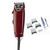 Oster Professional Fast Feed Adjustable Pivot Motor Clippers - Professional Hair Clippers for Men & Barbers - Whisper Quiet & Built for Seamless Length Changes - Includes 3 Comb Guides, Guard & More