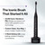 Burst Original Sonic Electric Toothbrush for Adults (Black) | Soft Bristle