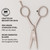 ZEUS Stainless Steel Beard Trimming Scissors for Men with Leather Case