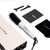 MIRACOMB Hair Curler Straightening Brush - Ceramic Tourmaline Flat Curling Iron - Cool Touch Round Brush PRO Multi Styler with 5 Heat Adjustments, 1 Inch Barrel, White (Enhanced)
