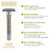 VIKINGS BLADE Adjustable Double Edge Safety Razor + Luxury Case. Smooth, Reusable, Eco-Friendly (The Emperor “Frosted Chrome”)