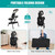 Nova Microdermabrasion Portable Massage Chair Foldable Tattoo Therapy Chair 4 Inches Thickness Sponge Face Cradle Spa Salon Massage Chair (Black)