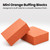 ForPro 1000 Pack Mini Buffing Block, Orange, 100/180 Grit, Nail Buffer