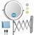8" Rechargeable Wall Mounted Makeup Mirror Double Sided Magnifying