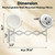 8" Rechargeable Wall Mounted Makeup Mirror Double Sided Magnifying
