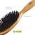 Kent LC22 Finest Hair Brushes for Women Detangler Dry Brush Made of Cherrywood - Boar Bristle Oval Hairbrush for Medium to Thick Hair All Lengths - Salon Style Straightening Pure Wood Brush from Kent