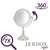 JERDON Lighted Makeup Mirror with 7X Magnification - Nickel - LT856N