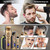 Roziapro Professional Hair Clippers for Men, Hair Trimmer for Haircut Cordless Hair Clippers Set with Rechargeable Nose Hair Trimmer, Gifts for Men (Gold)