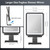Heated Shower Mirror Fogless for Shaving, Anti-Fog Mirror for Shower