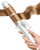 FURIDEN Lite Dual-Voltage Curling Iron, 2-in-1 Travel Combo for Carry-On