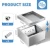 Recessed Flat Hidden Floor Electrical Outlet Kit, Hidden Duplex 2 * 15A Tamper-Resistant Receptacle Outlet and 2.1A USB Port, Waterproof Electrical Outlet Cover Box, Silver