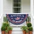 America 250Th Anniversary Patriotic Bunting Flag 1776–2026, Semicircle USA Half Fan Banner for Independence Day, Fourth of July Porch Fence Yard Outdoor Decor, Vintage Stars Stripes Celebration Flag