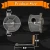 2Gas Caddy Pump, Rotary Hand Oil Transfer Pump 10-55 Gallon Aluminum Hand Gas Fuel Diesel Transfer Pump Caddy for Non-Corrosive, Petroleum Based, Pumps Light to Medium Viscosity Oils 1.25" Outlet