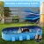 Foldable Dog Pool, 82'' Extra Large Dog Pool for Large Dogs with Non-Slip & Reinforced Support Boards, Portable Pet Bath Tub for Outdoor Backyard Use