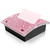 Pink Rhinestone Sticky Note Dispenser 4x4 Inches