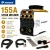 ADESKE MMA-155 Portable Welding Machine – Dual Voltage 110V/220V, 120A Output, Digital Display, Overload Protection, Complete Welding Kit for Home, Auto Repair & Construction
